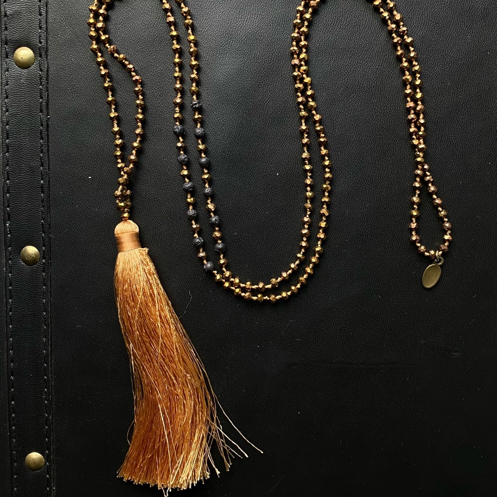 Zacasha Beaded Tassle Necklace